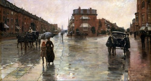 Rainy Day, Boston by Childe Hassam, 1885, Toledo Museum of Art